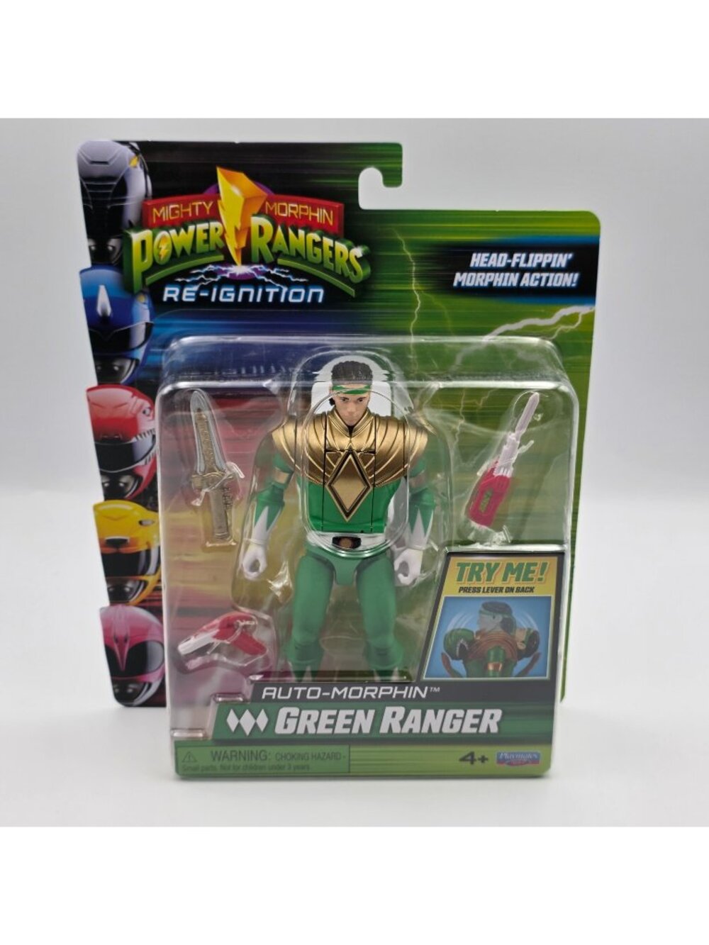 Power Rangers Re-Ignition Auto Morphin Green Ranger Action Figure Hasbro NEW